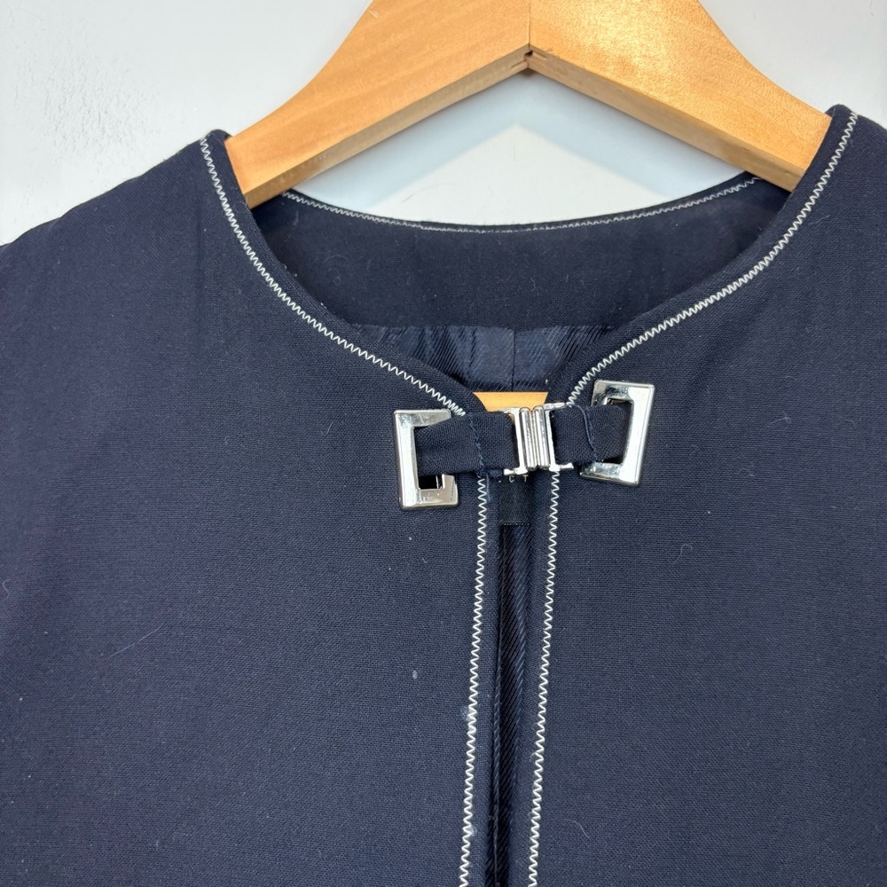 Zara Vest with navy with White Piping - Picture 3 of 13